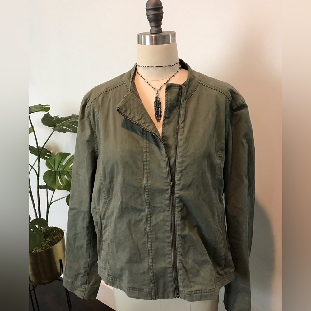 LOFT olive green sport jacket